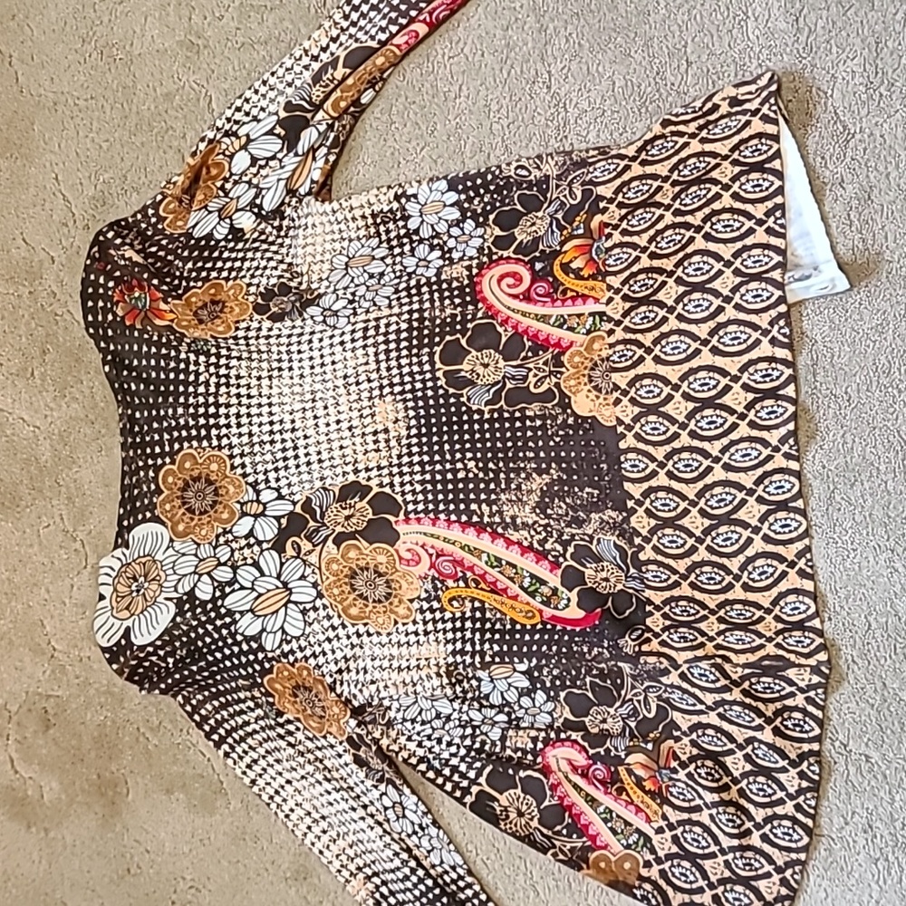 Prima Bella Sequence Button Down Sweater Medium - image 6